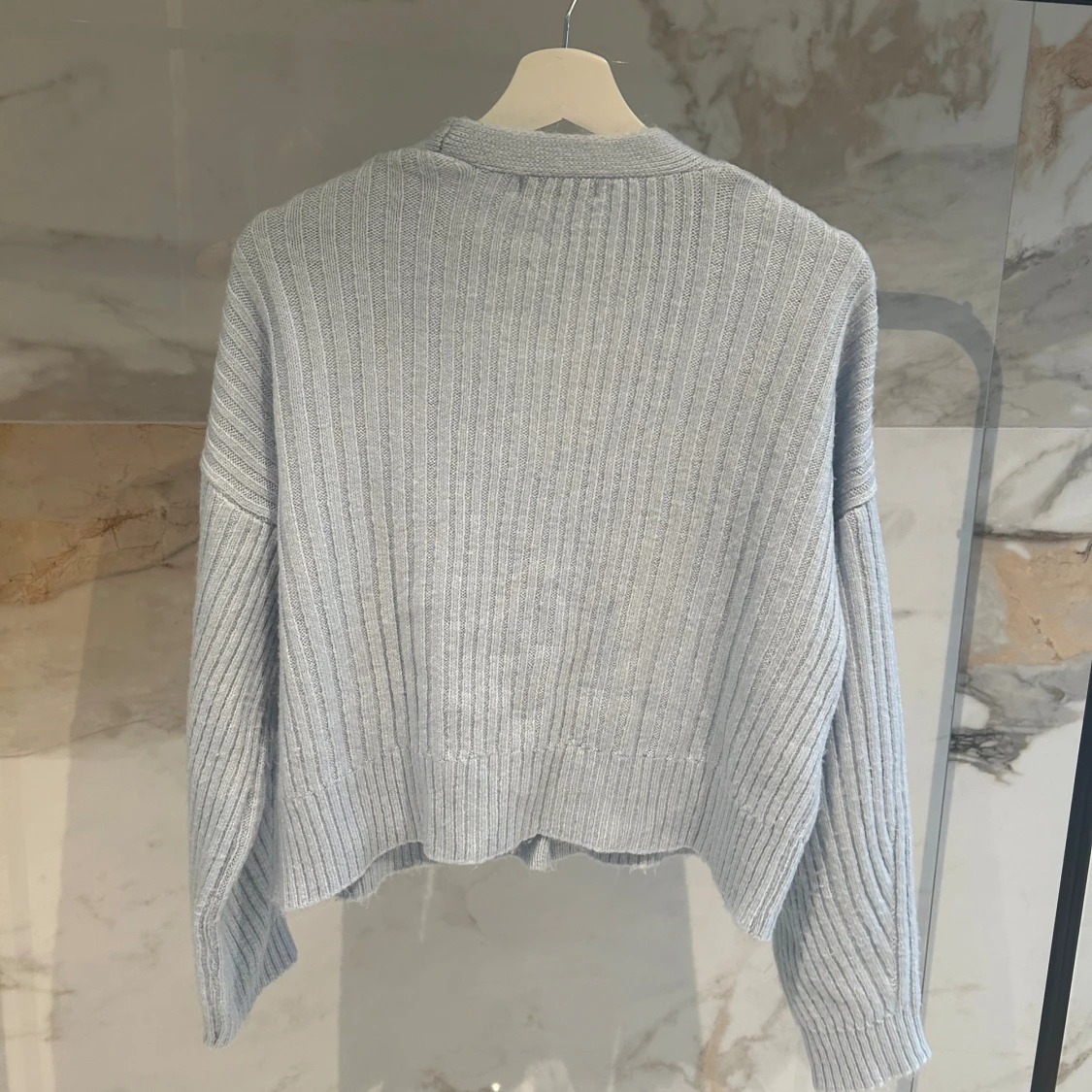 Ljusblå kofta från Chiquelle - 1