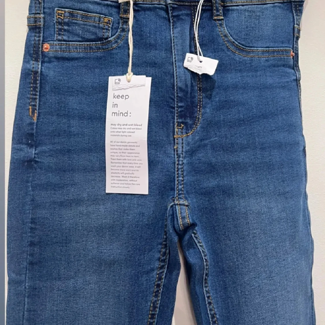 Blå skinny high waist jeans Molly - 2