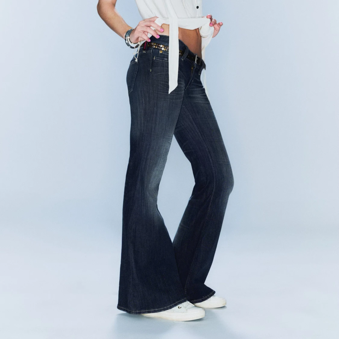  bootcut jeans mörkblå - 1