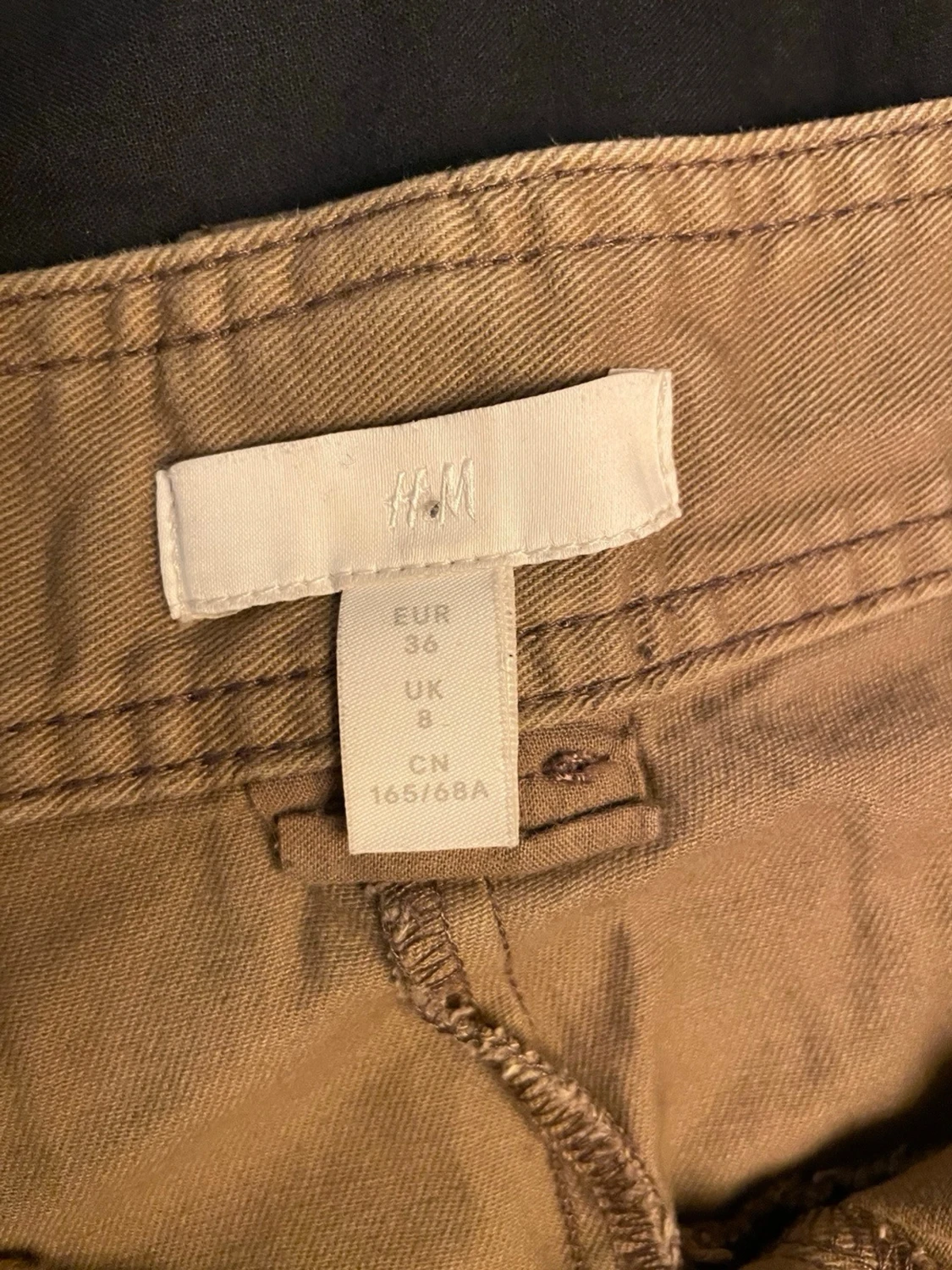 Beiga cargobyxor från H&M, strl 36 - 2