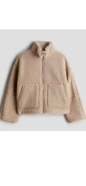 Beige teddyjacka med dragkedja - Beige teddyjacka från hm💕💕Superfin 