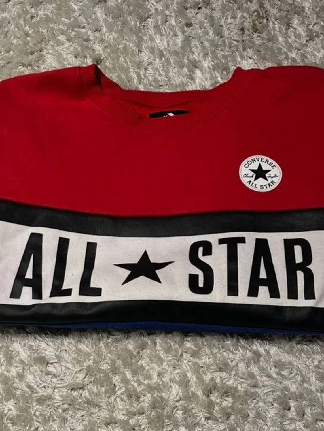 Röd och blå Converse All Star tröja - 2
