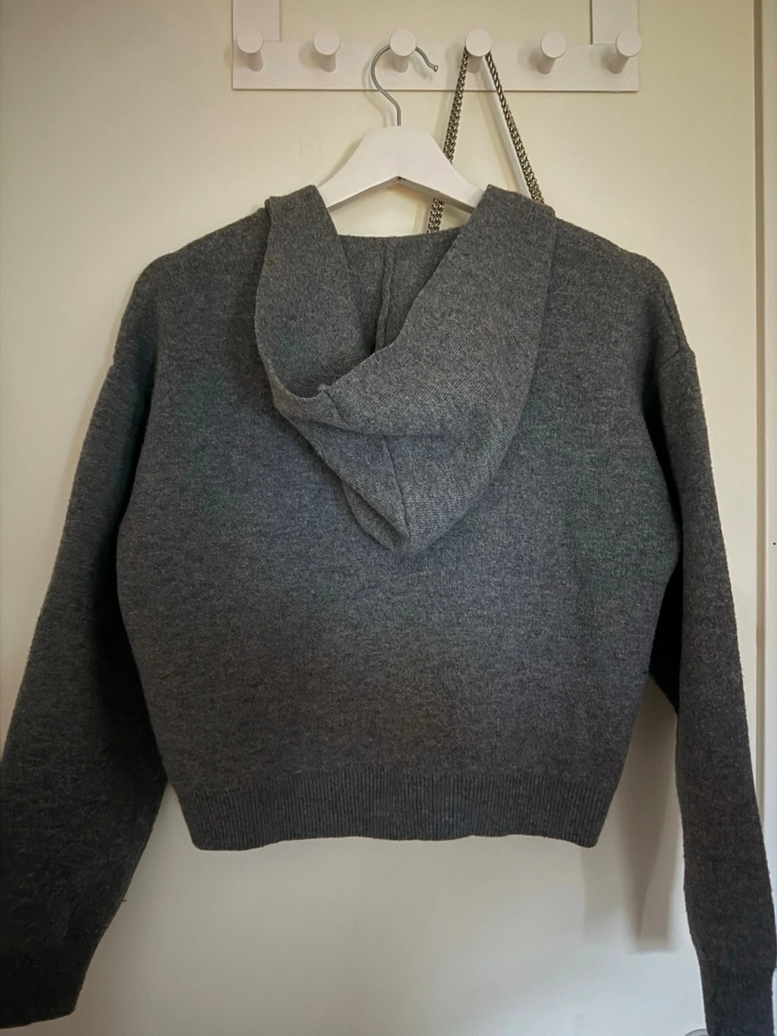 stickad zip hoodie  - 1