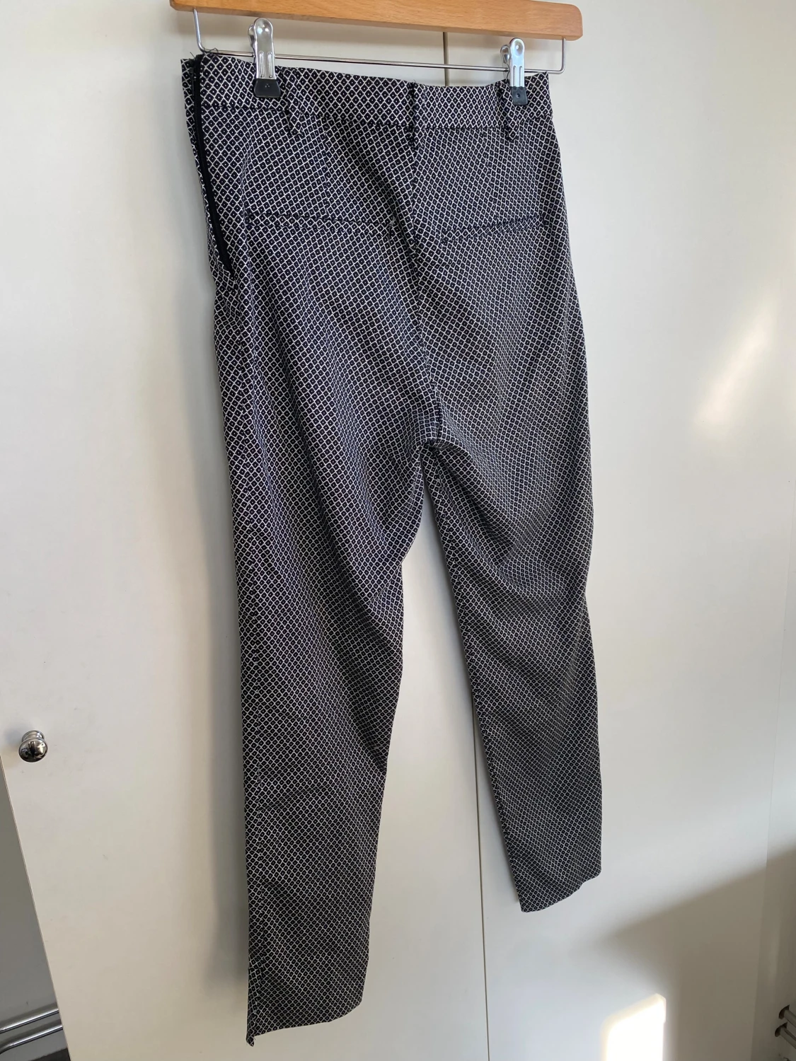 Svarta mönstrade kostymbyxor - 2
