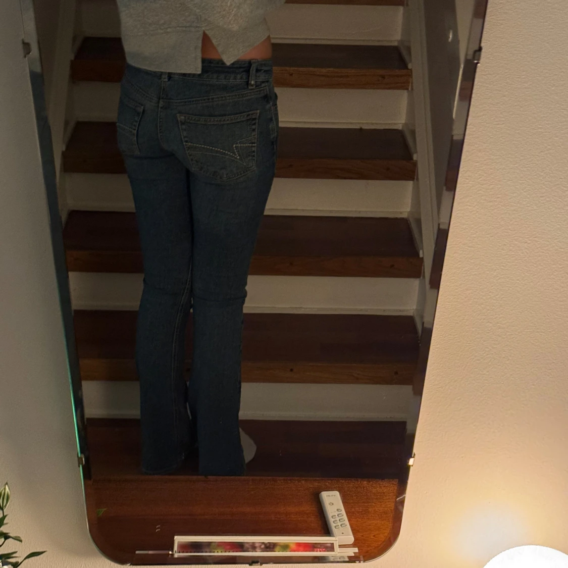  blå bootcut jeans - 1
