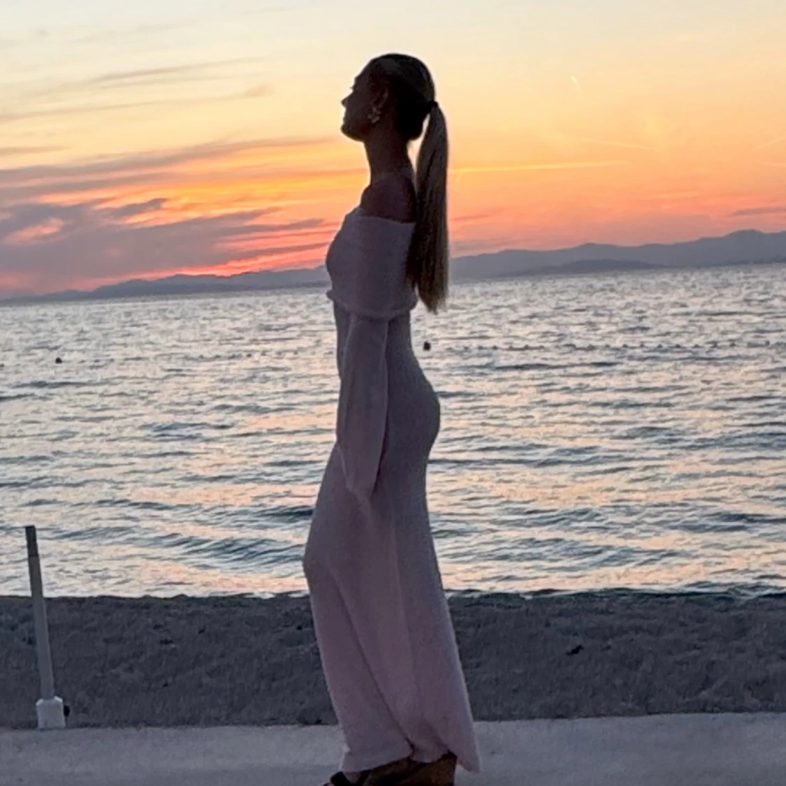 offshoulder långklänning - 2