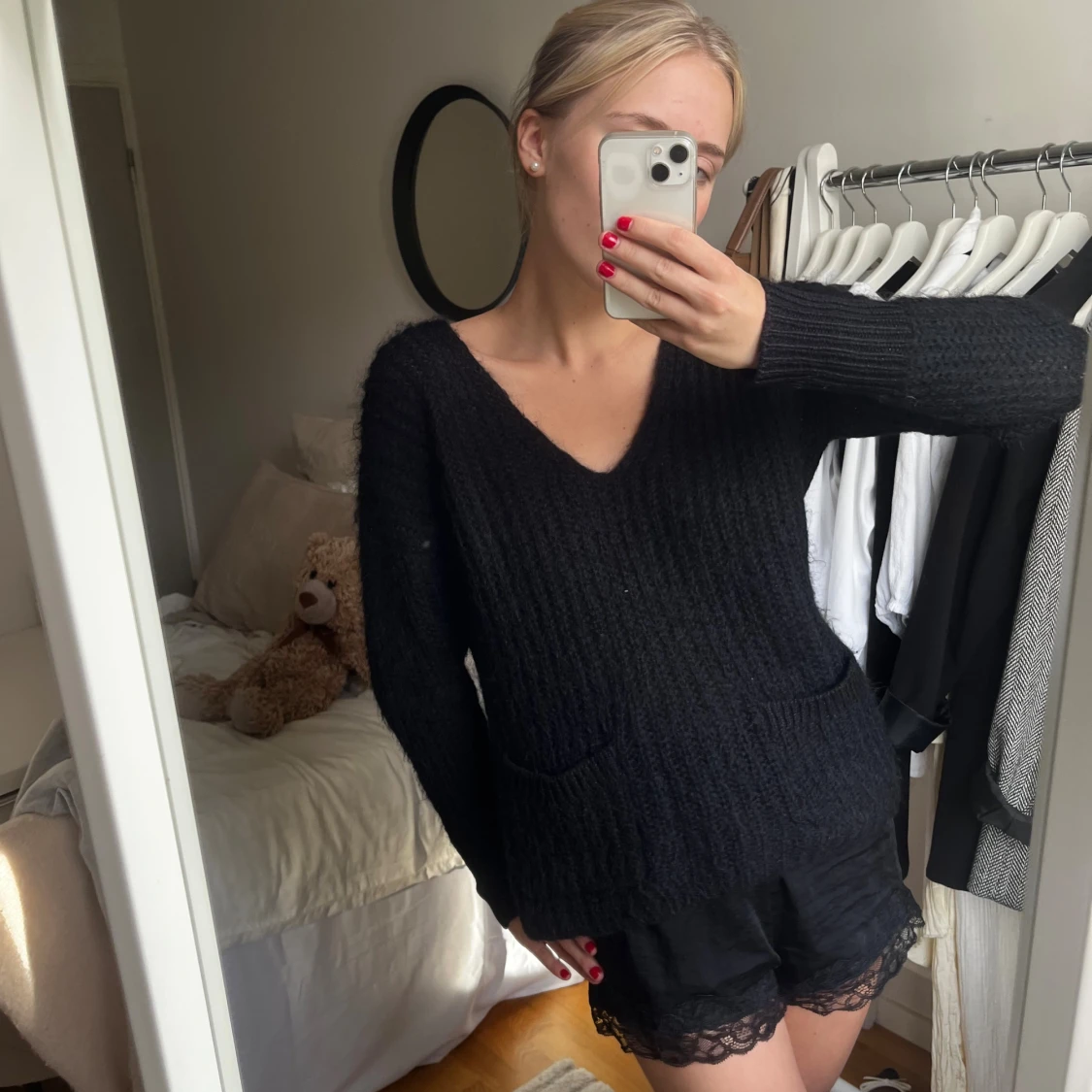 Noa noa stickad tröja med fickor