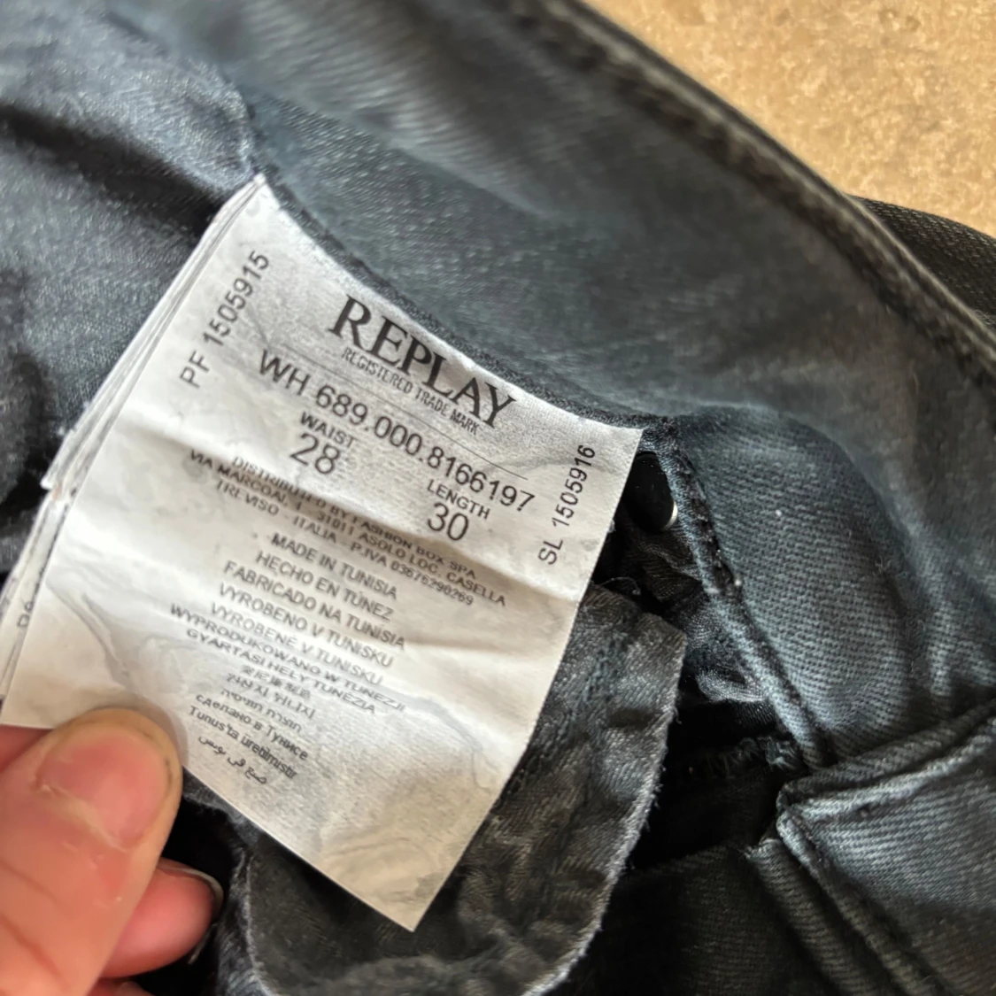 Svarta Replay Hyperflex jeans - 4