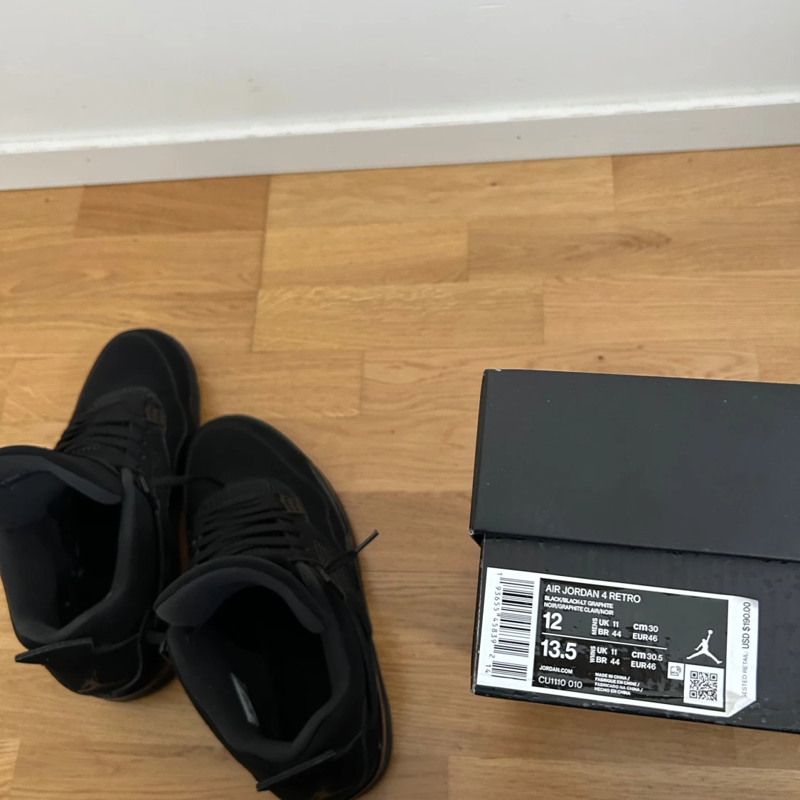 Svarta Air Jordan 4 Retro sneakers - 2