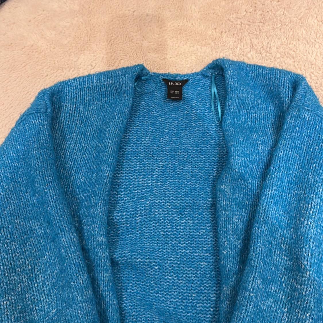 Blå stickad kofta från Lindex XS/S - 1