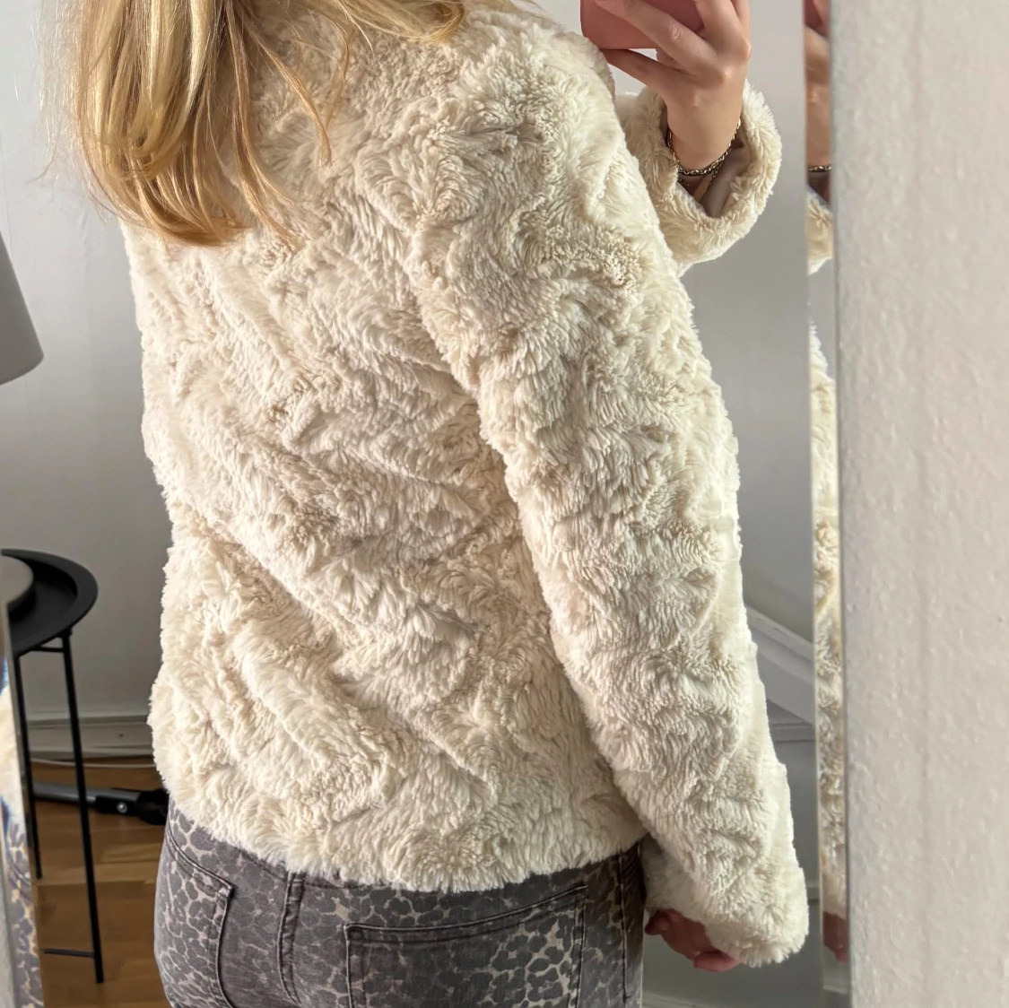 Beige teddyjacka  - 2