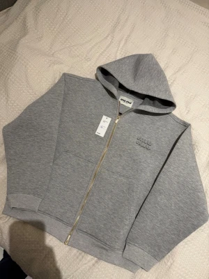 Miu Miu gray womens zip up hoodie - Brand new with no defects. Original, Please send an offer :) Bought on Vinted with item verification and its 100% real