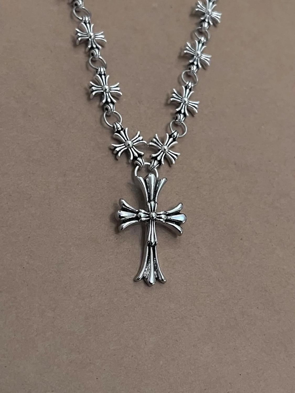Rockstar Cross Chain Necklace - 1