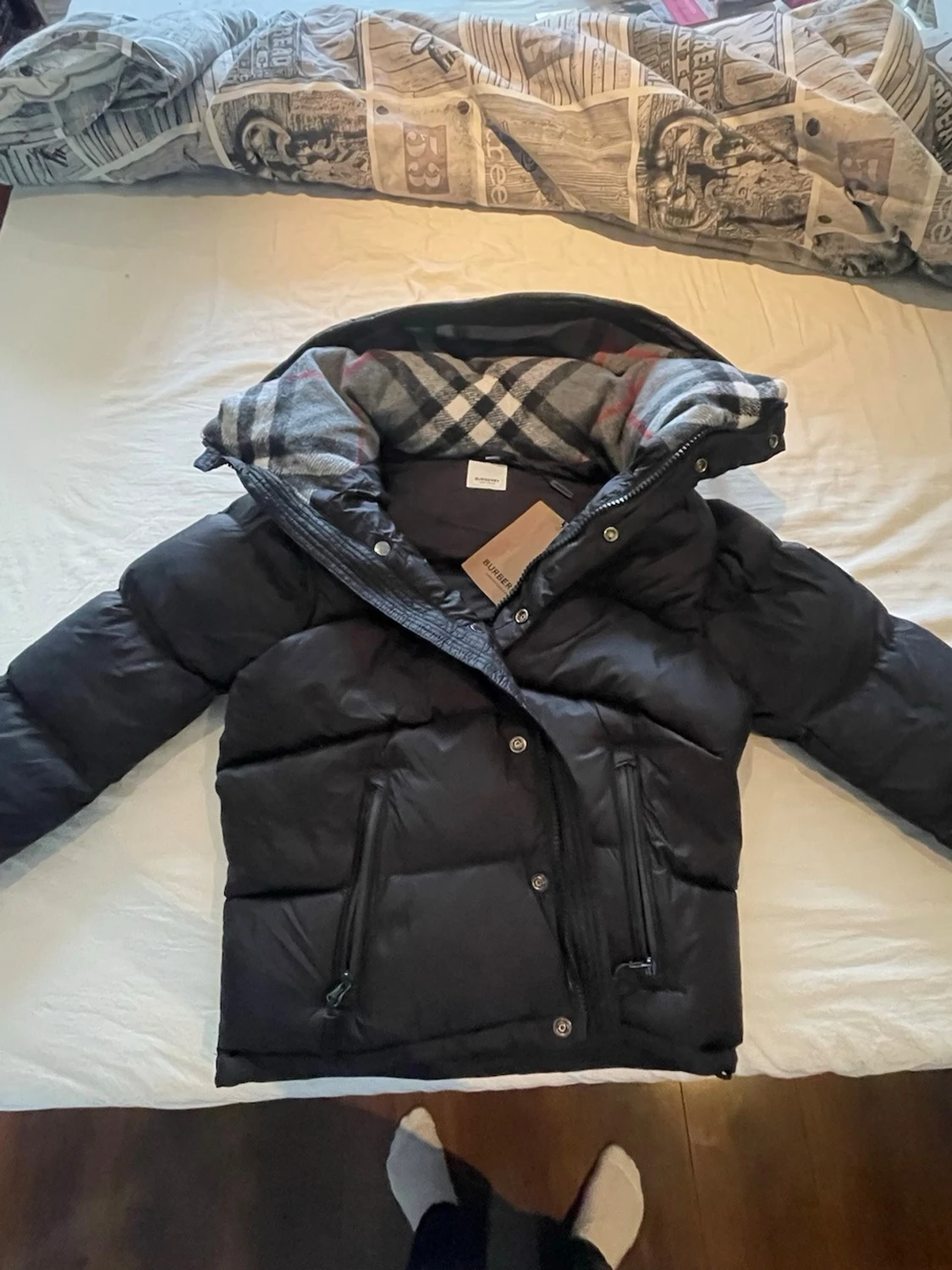 Svart pufferjacka från Bb - 5