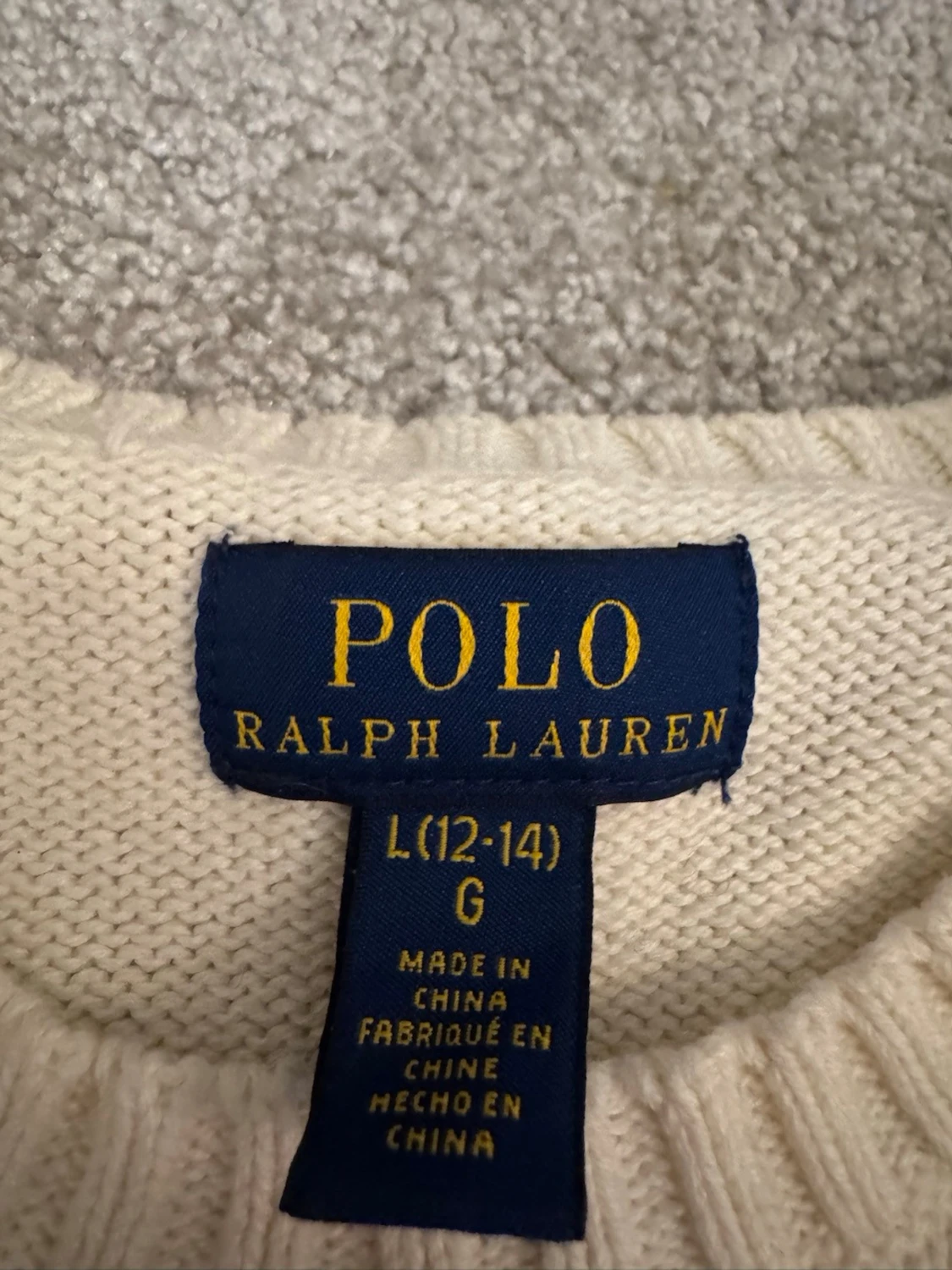 Vit stickad tröja Polo Ralph Lauren - 3