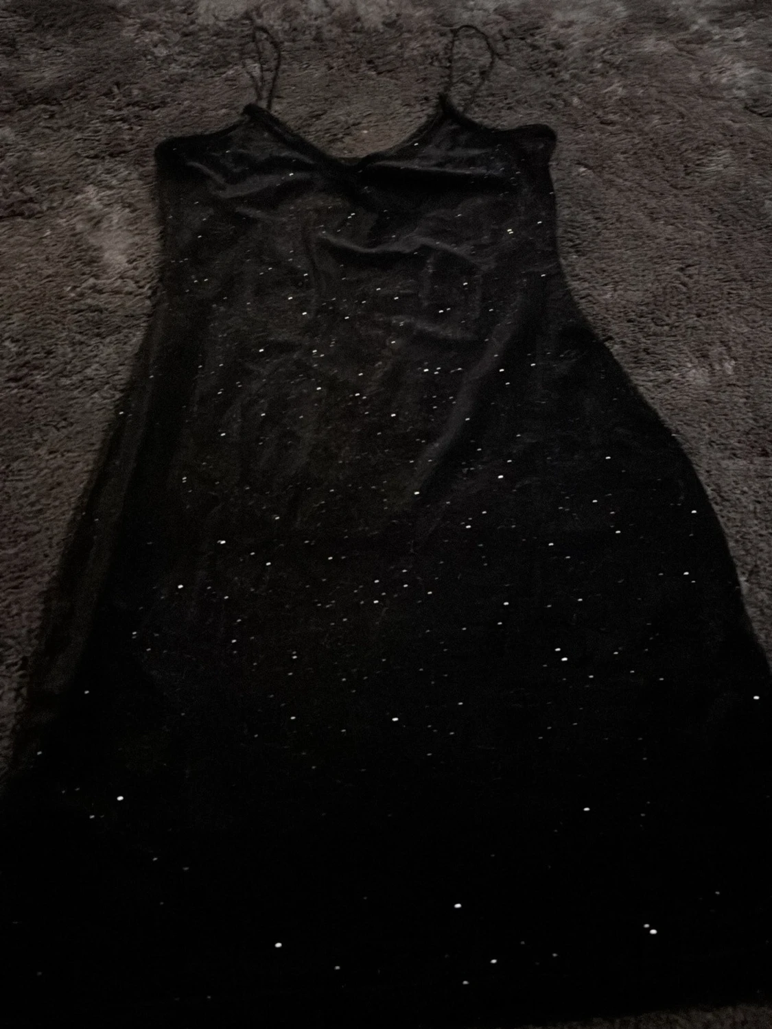 Svart glittrig klänning H&M Divided XS - 1