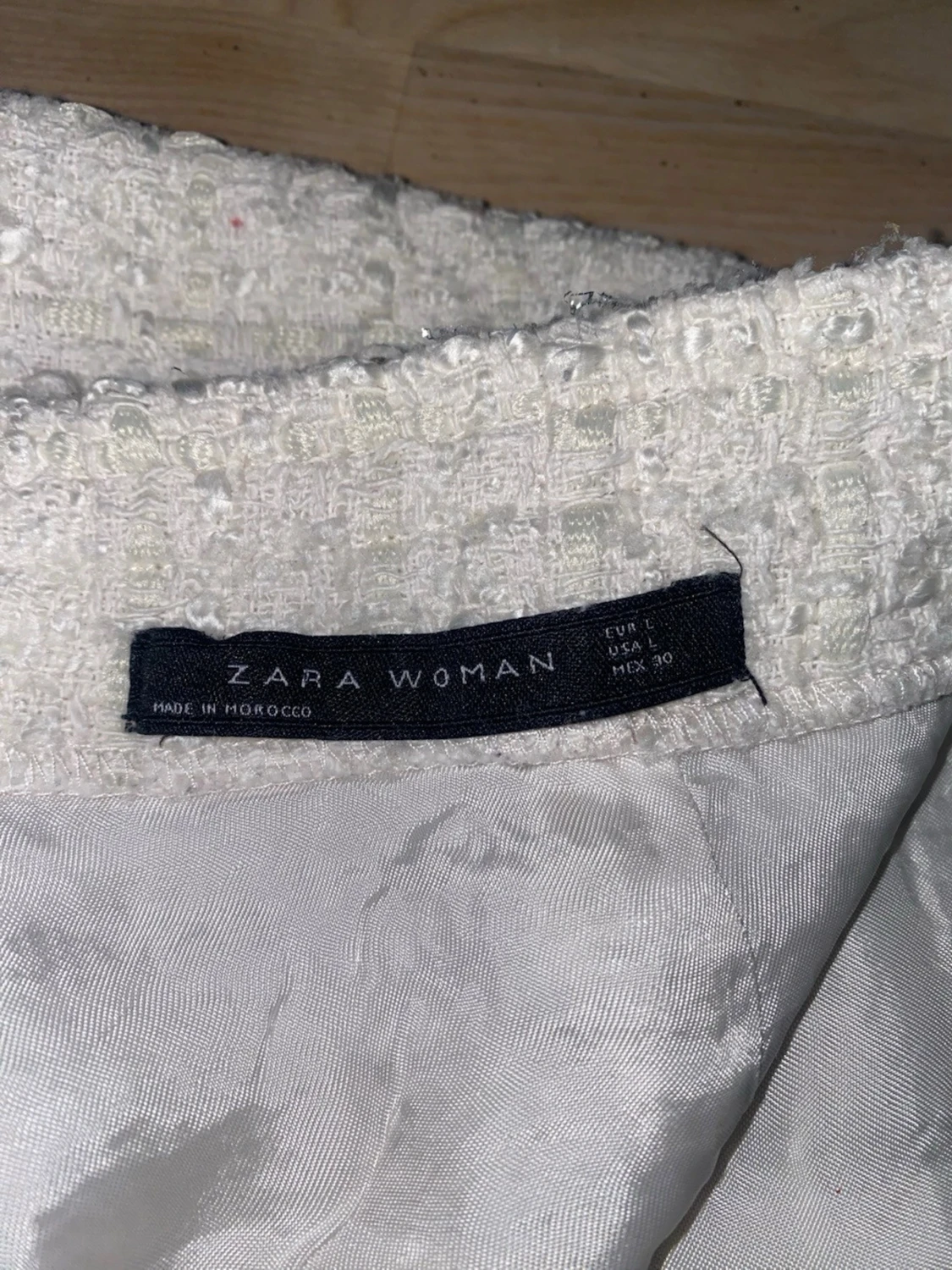 Vit kortkjol från Zara Woman - 3