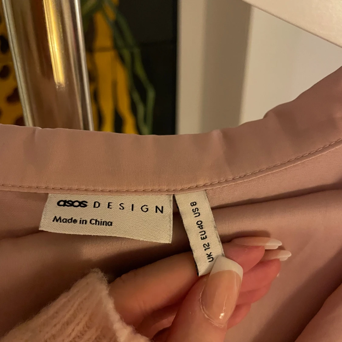 Rosa satinpyjamas - 1