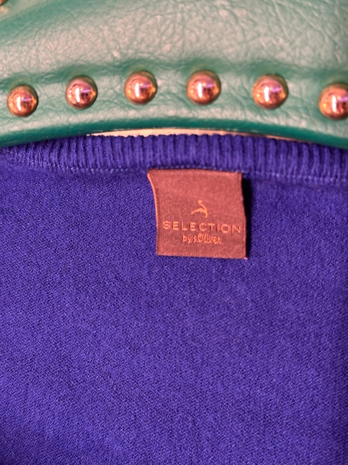 Kornblå offshoulder topp med stjärna - 6