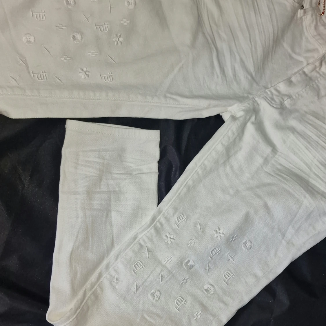 Vita jeans från Purple Brand, strl 38 - 2