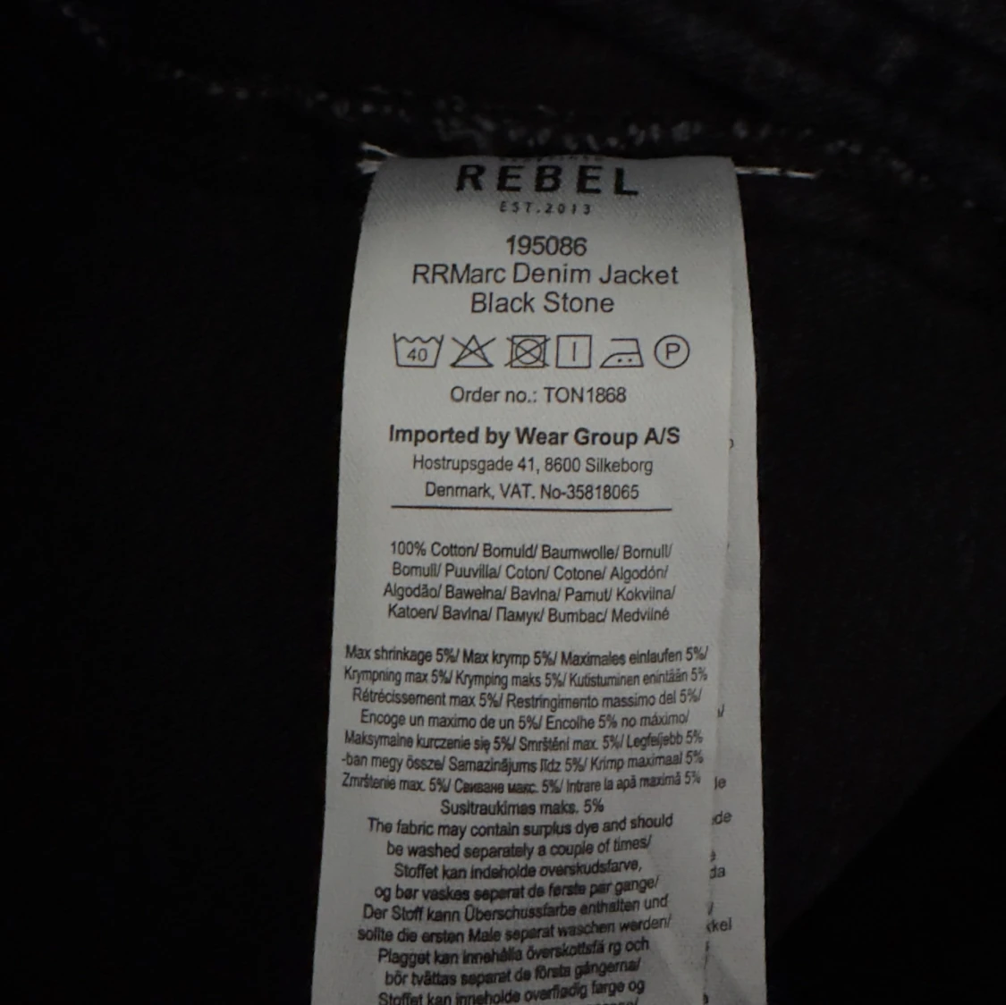 Svart jeansjacka - 3