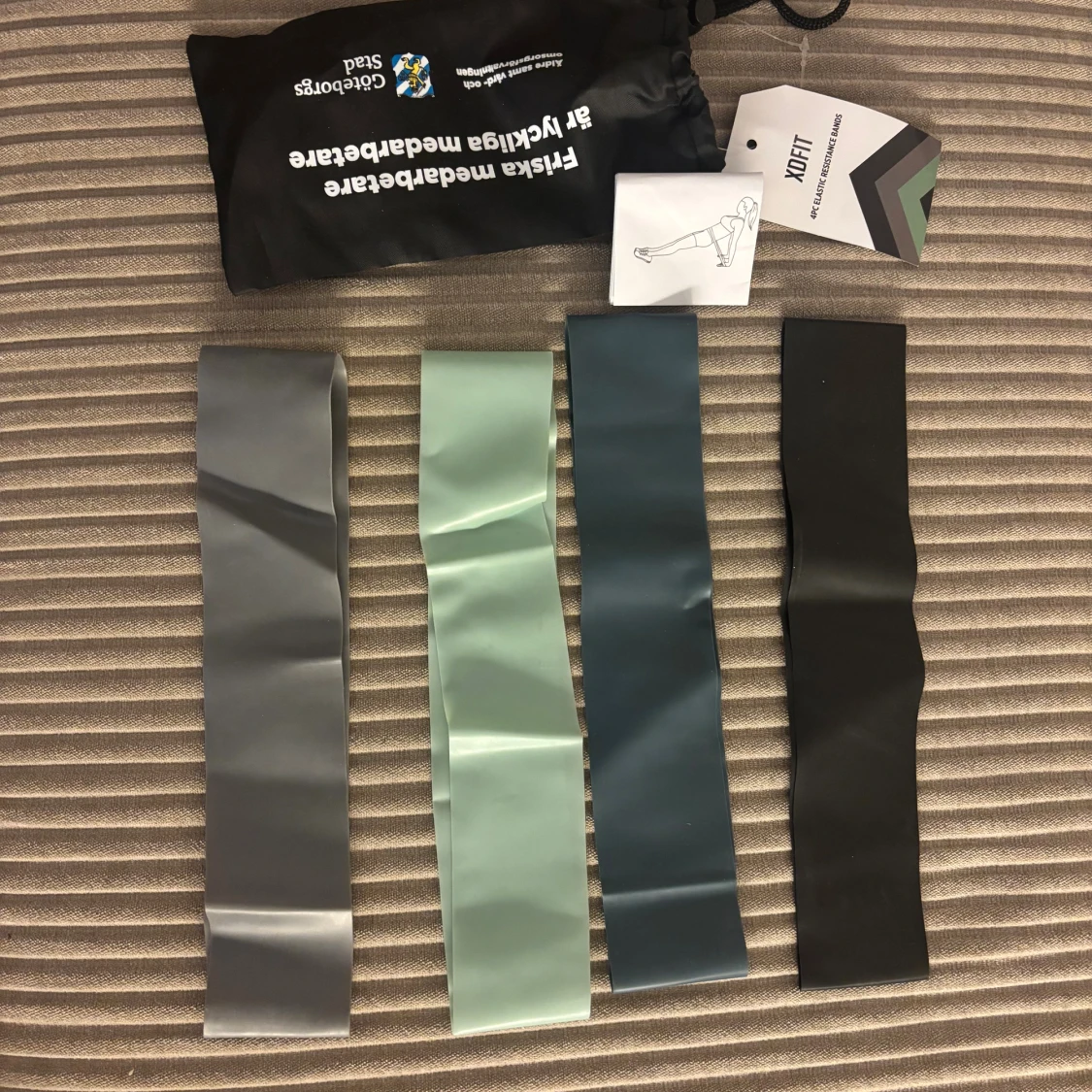 XDFIT 4PC Elastic Resistance Bands