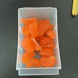 Orange clementin berlocker - 20stycken