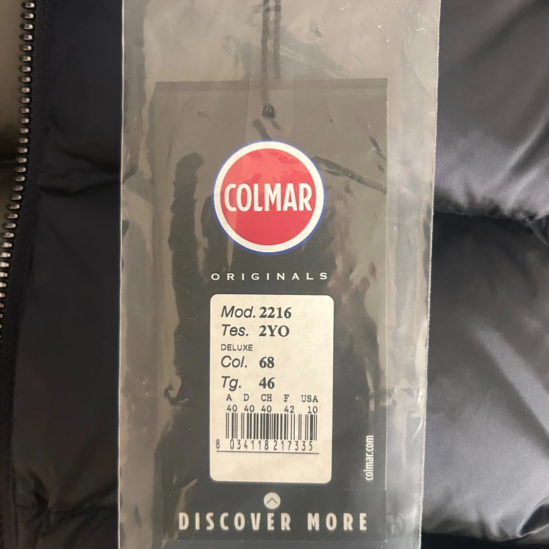 Mörkblå Colmar pufferjacka med huva - 4