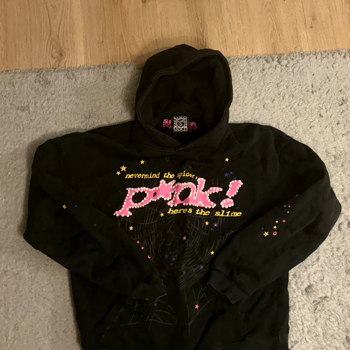 Pink spider hoodie