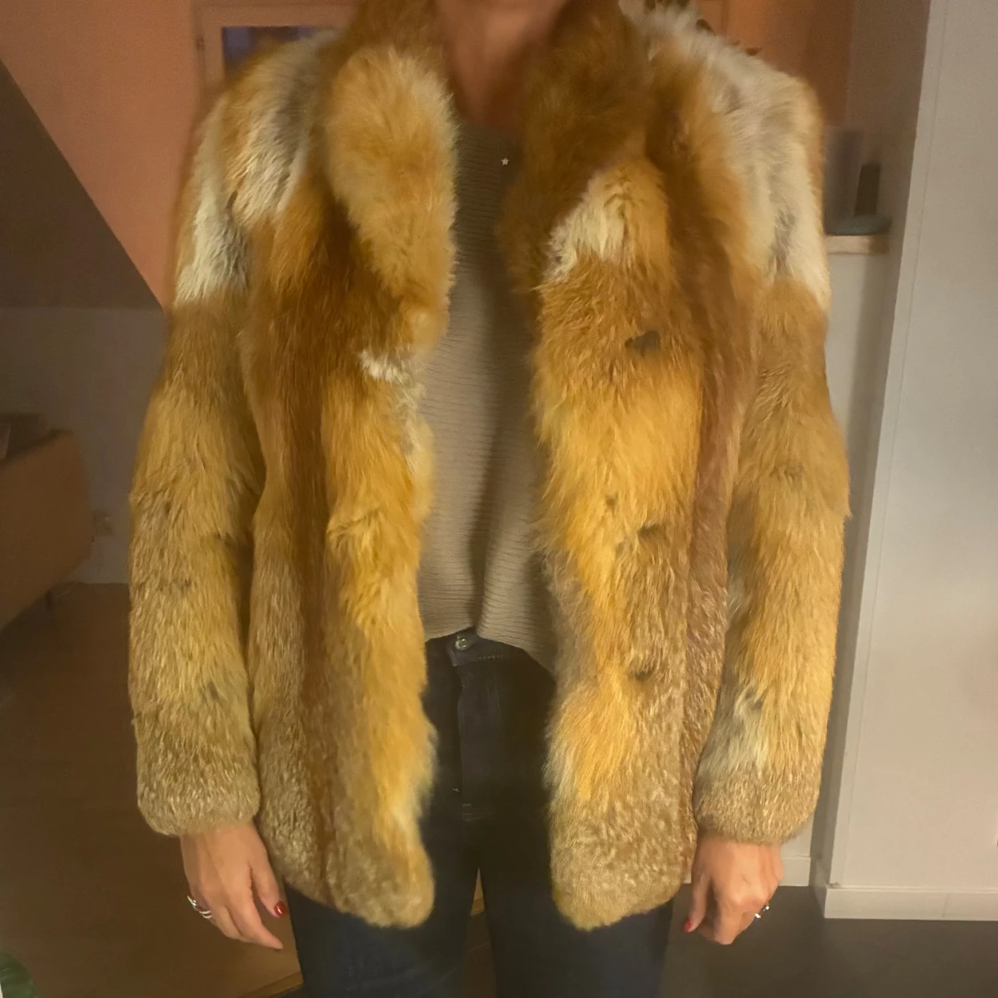  pälsjacka i äkta rävpäls - 1