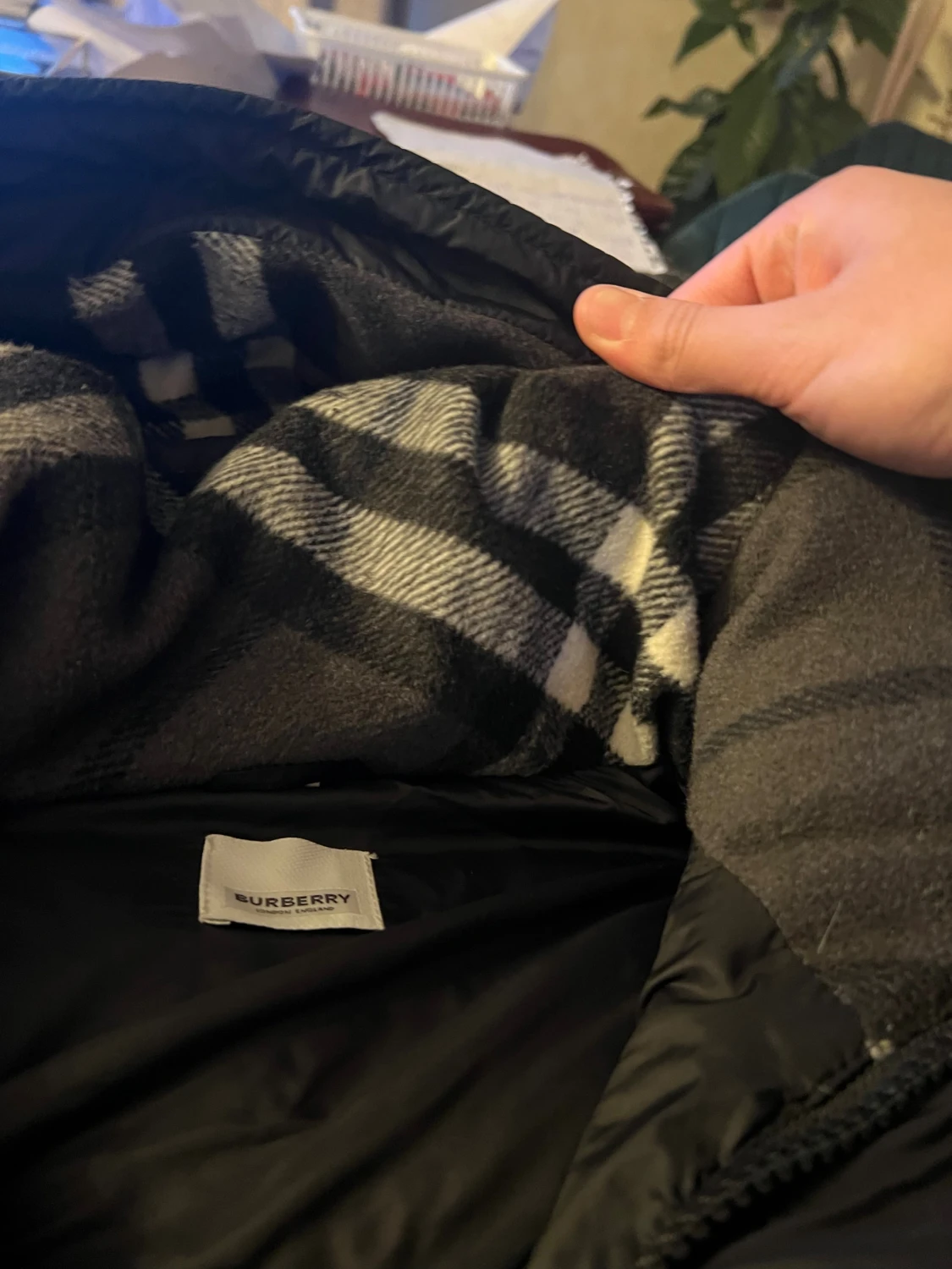 Svart pufferjacka Burberry L - 3