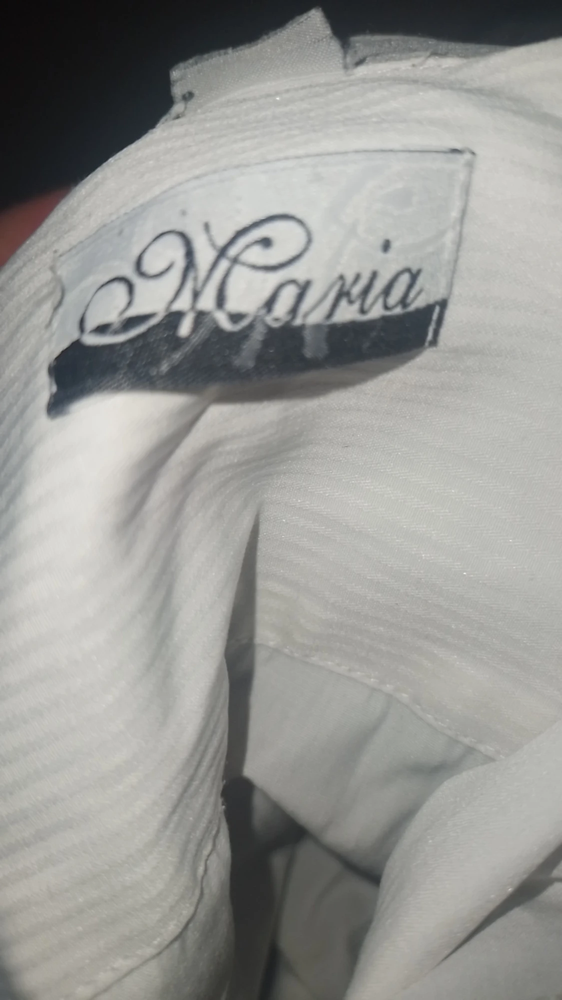 Vit skjorta från Maria med ficka - 2