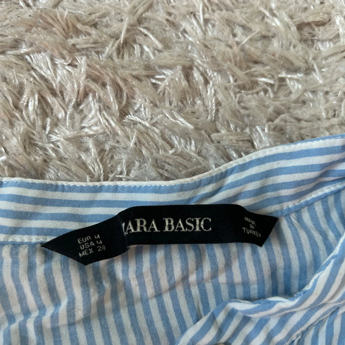 Blå randig kofta  - 91