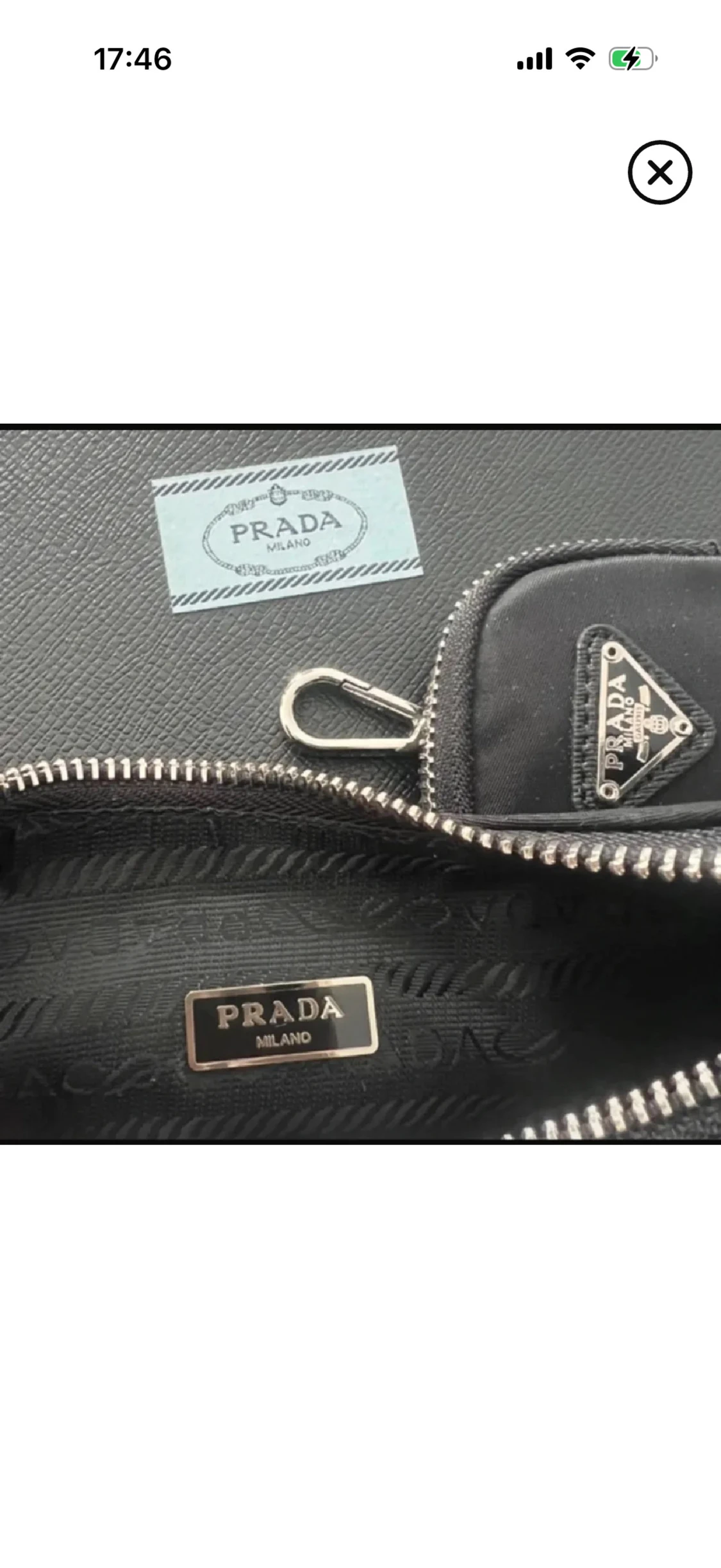Svart axelväska från Prada  - 1
