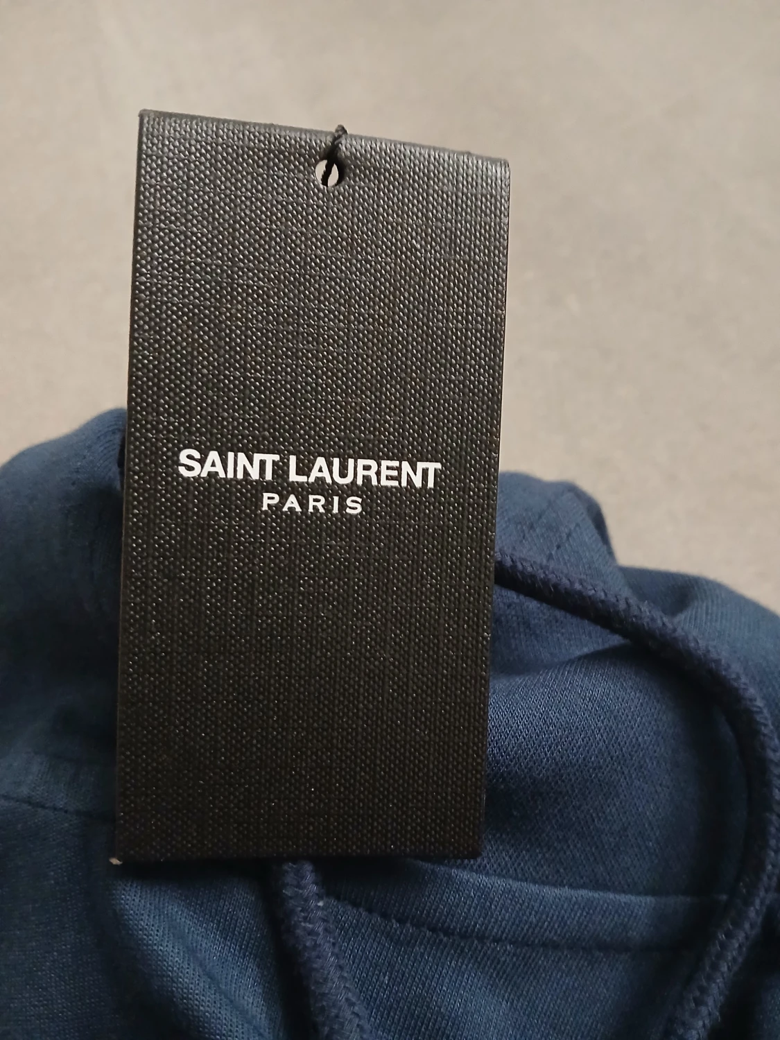 Mörkblå Saint Laurent hoodie - 2
