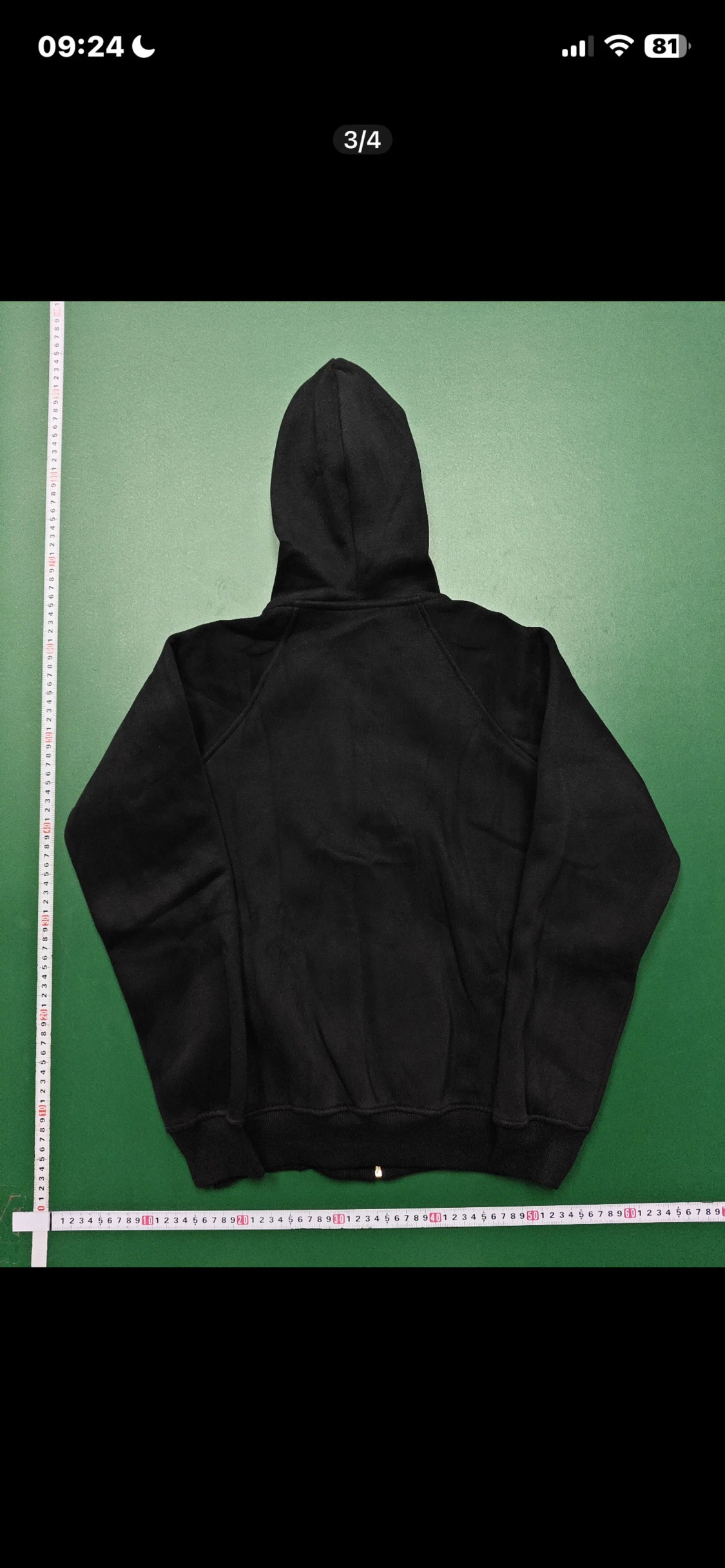 Svart Burberry hoodie med dragkedja - 1