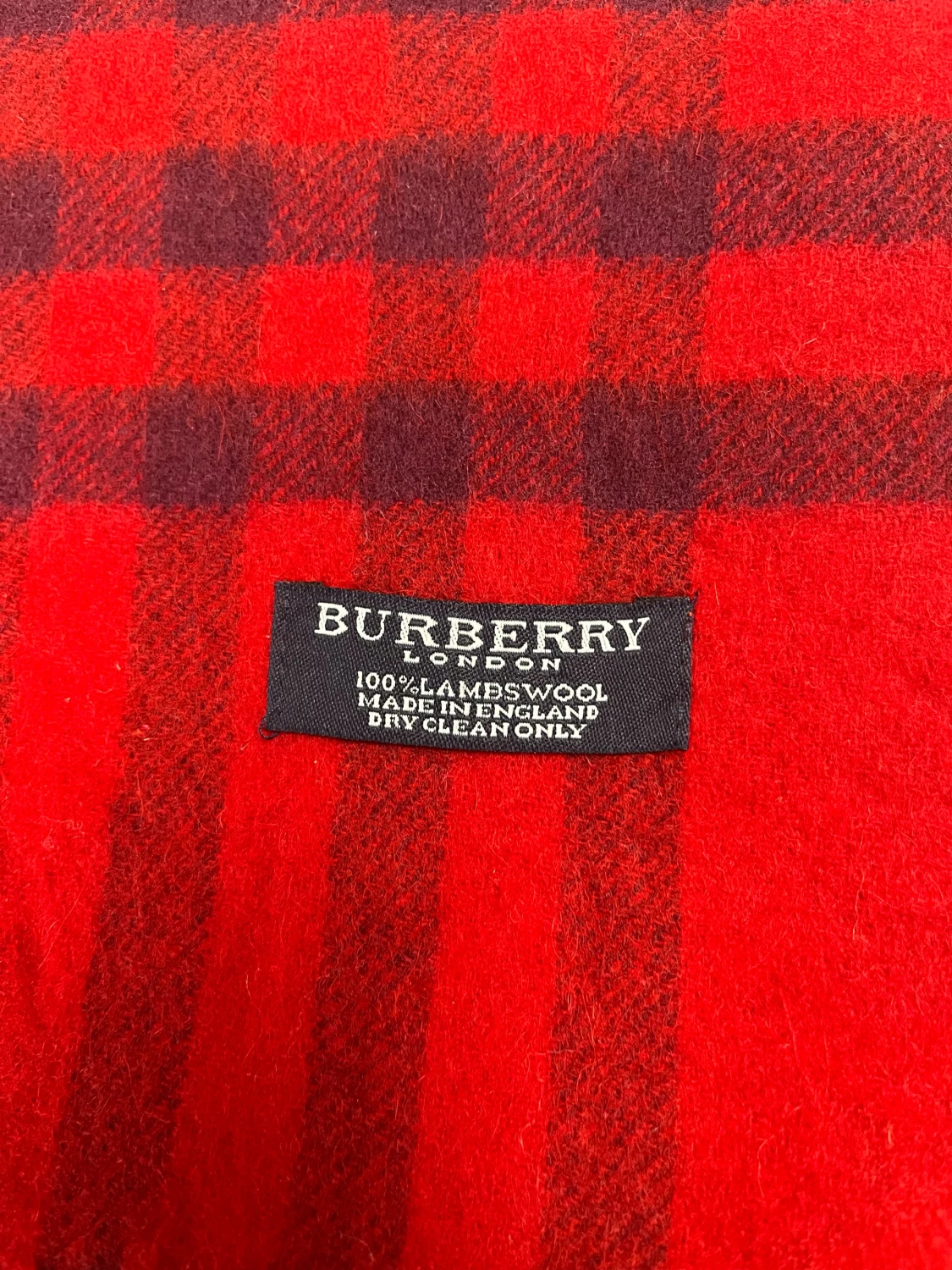 Röd Burberry halsduk - 2