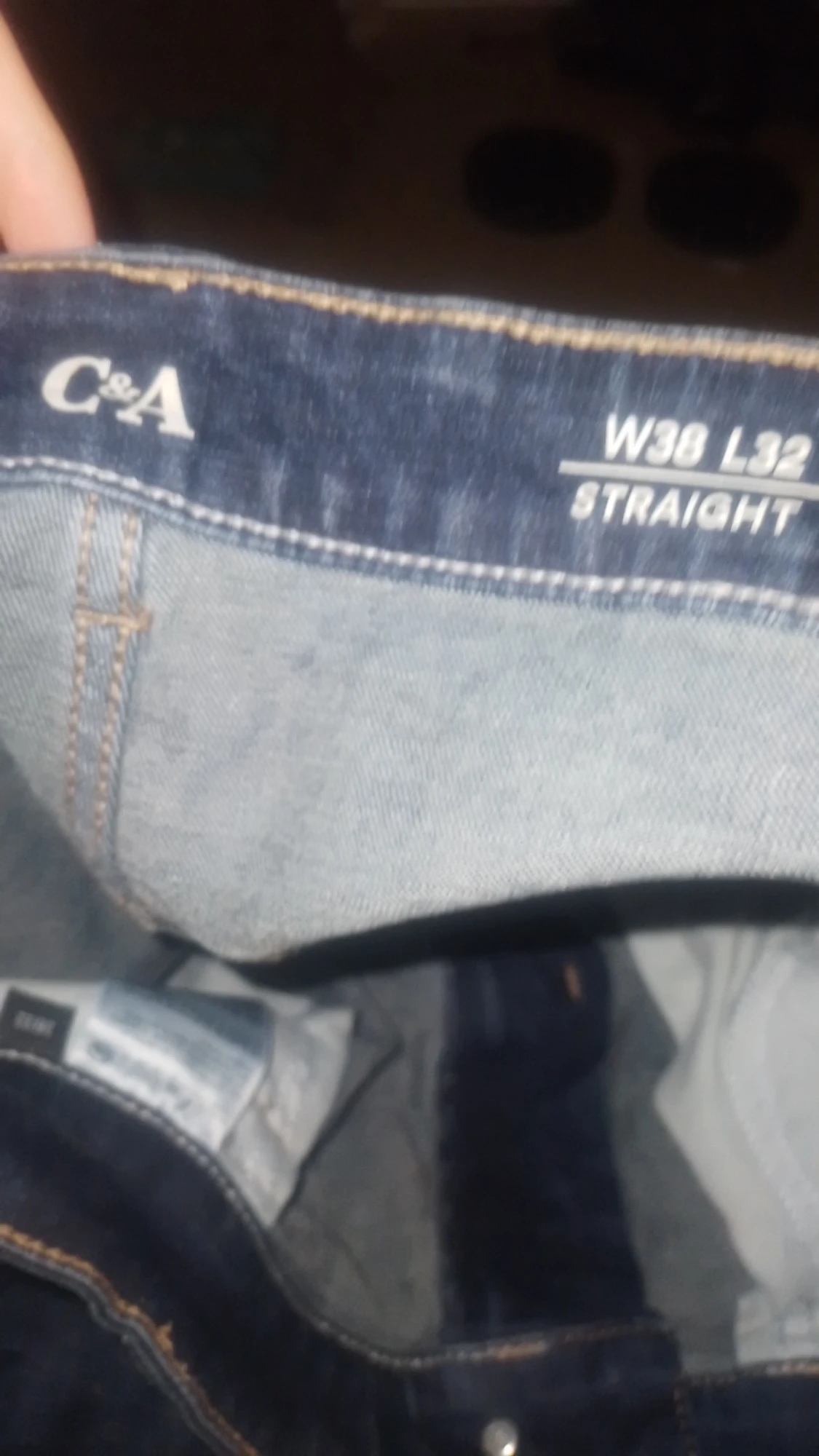 Blå raka jeans från C&A W38 L32 - 2