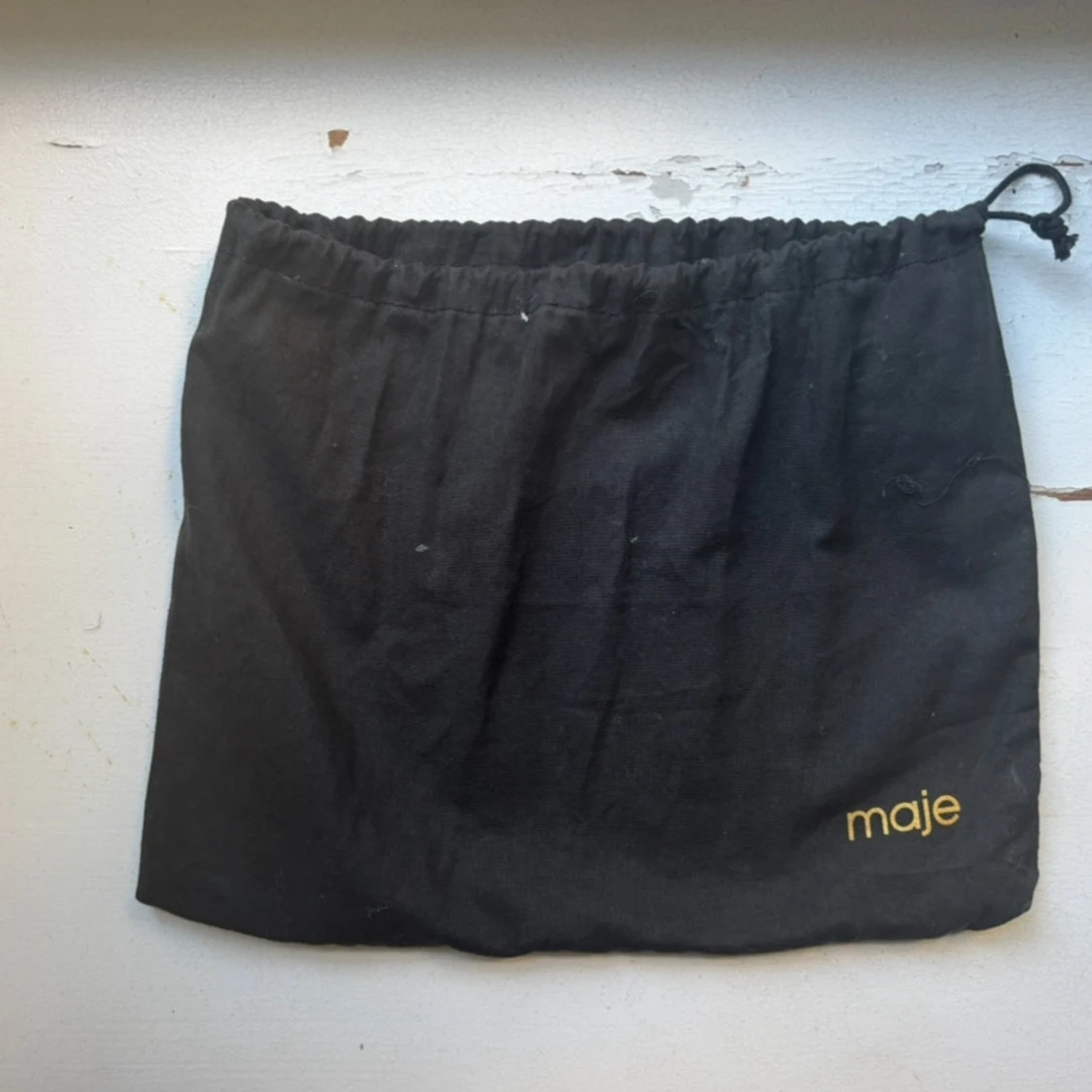 Blå liten axelväska med fransar från Maje - 2