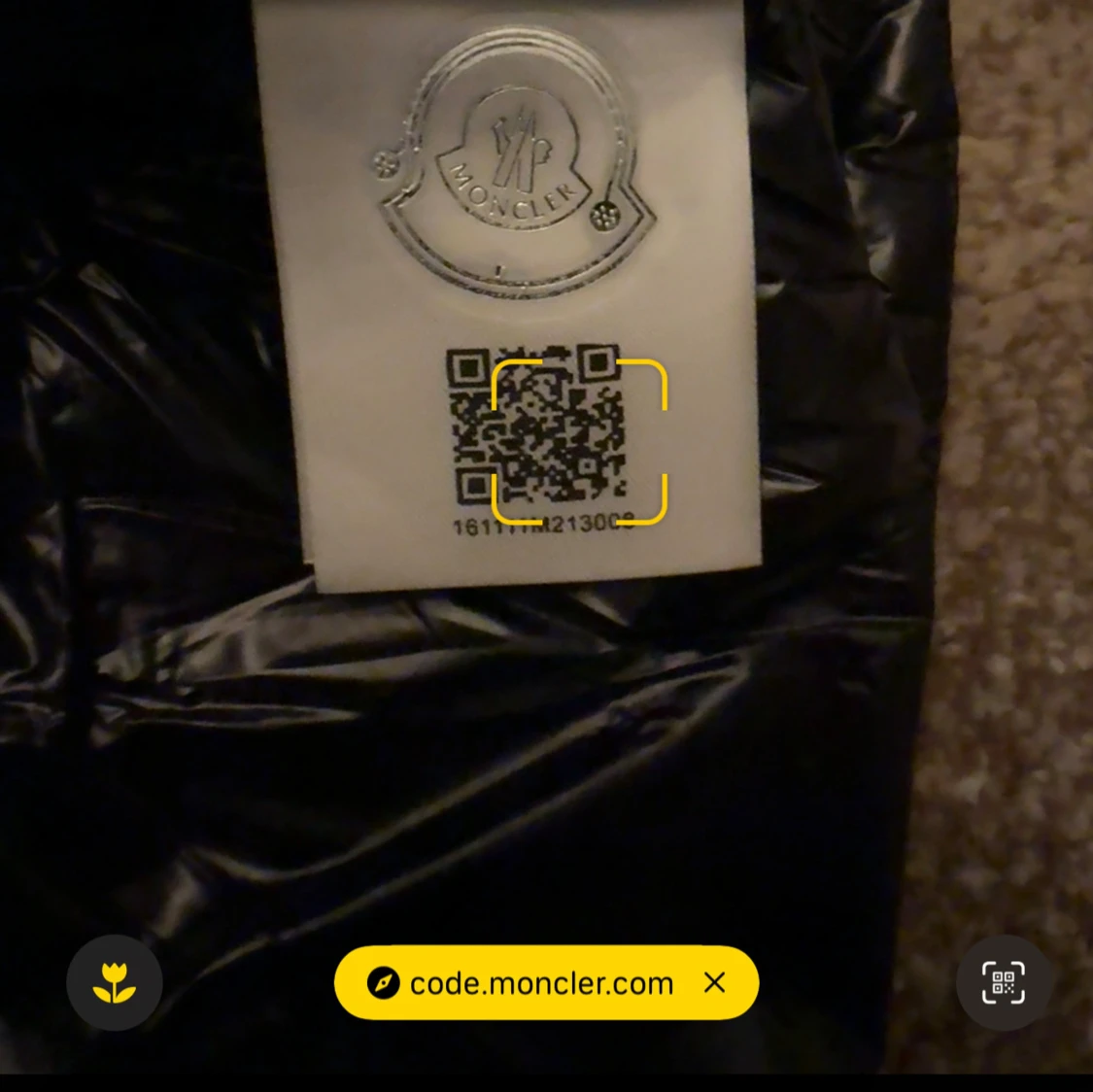 Svart Moncler pufferjacka Xl - 2