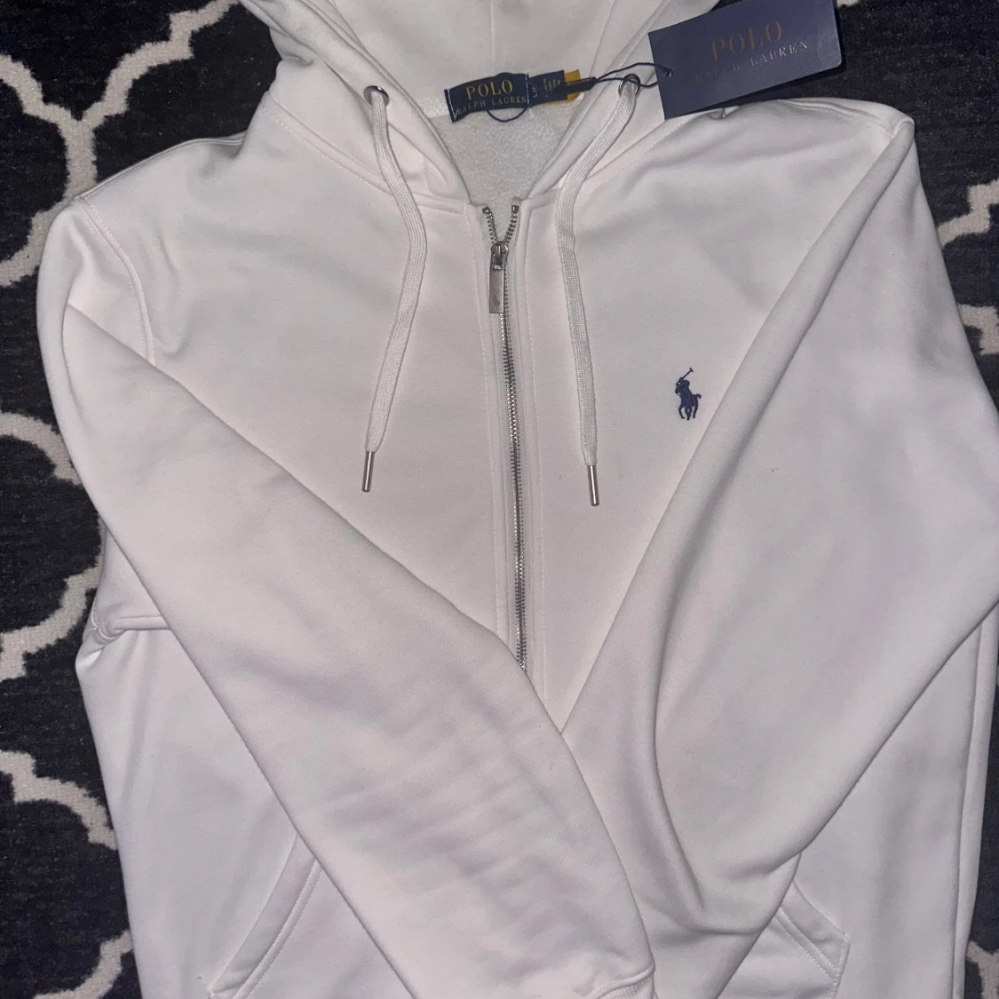 Vit hoodie från Polo Ralph Lauren