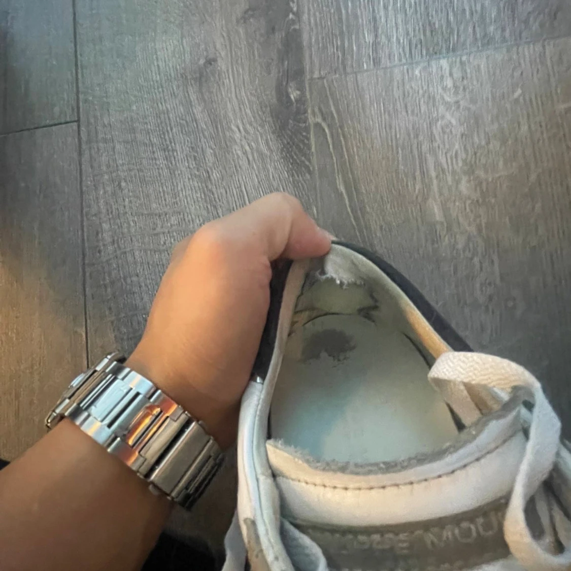 Philippe Model vita sneakers med snörning - 3