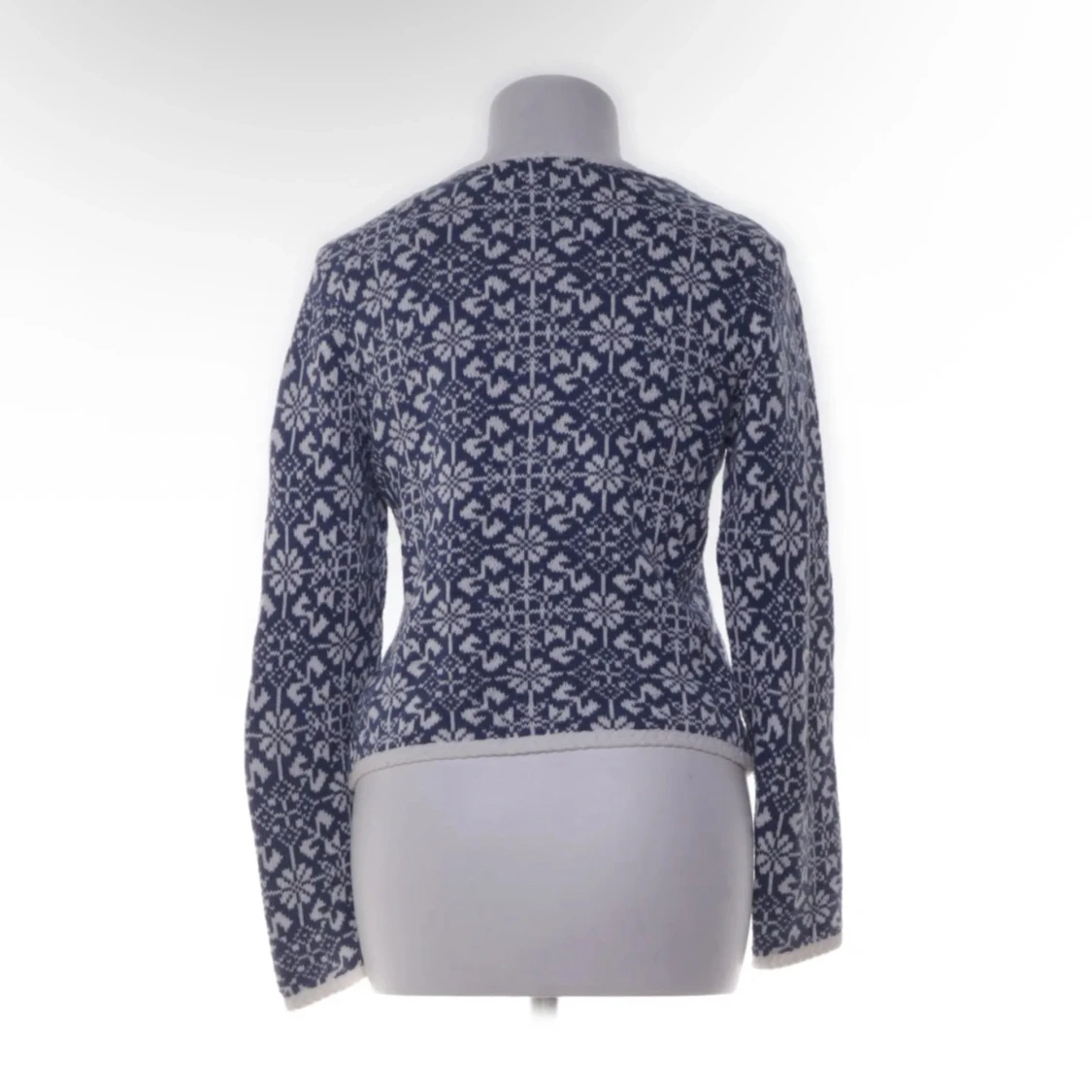 Blåvit stickad kofta från RoseBud - 1