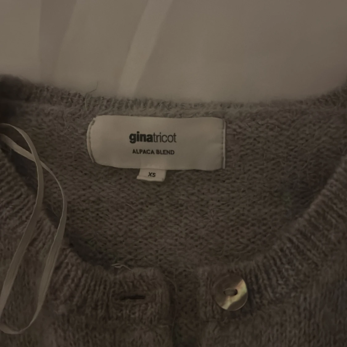 Grå kofta i alpackablandning Gina Tricot - 1