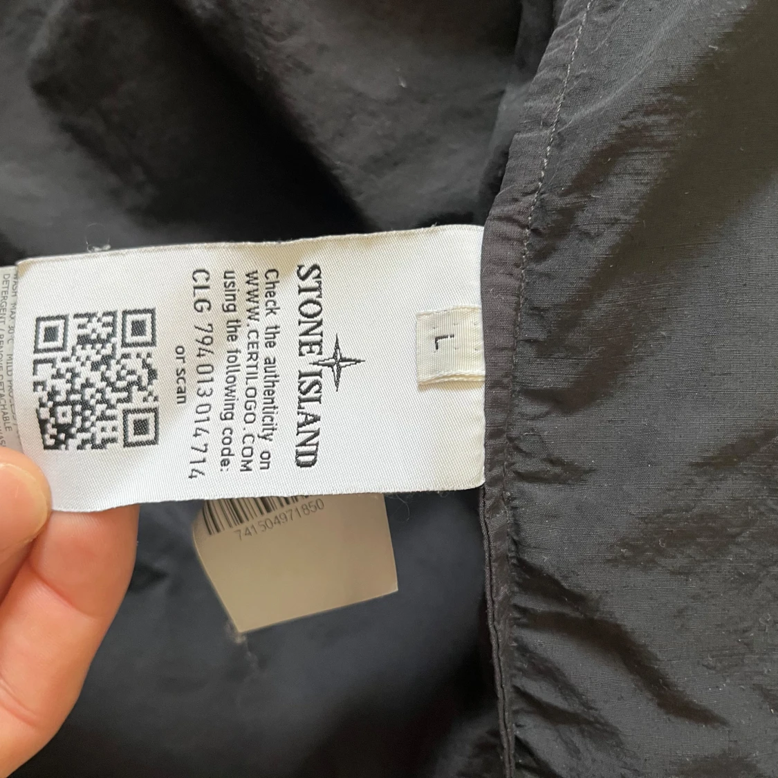 Stone Island Svart/Blå tunn overshirt  - 2