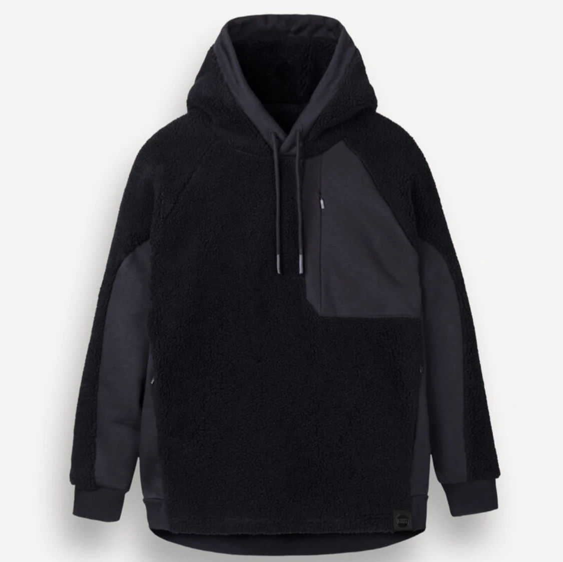 Svart fleece hoodie Colmar Revolution Medium - 3