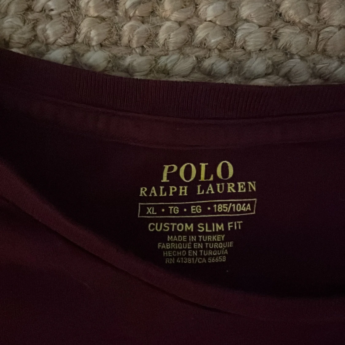 Vinröd t-shirt Polo Ralph Lauren XL - 2