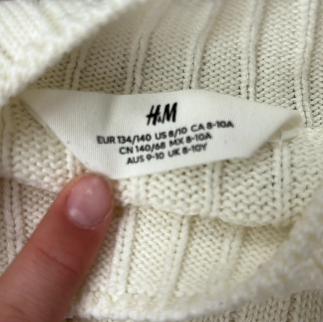 Randig croppad stickad tröja H&M - 1