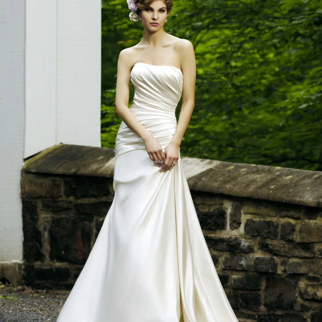 Champagnefärgad långklänning Sincerity