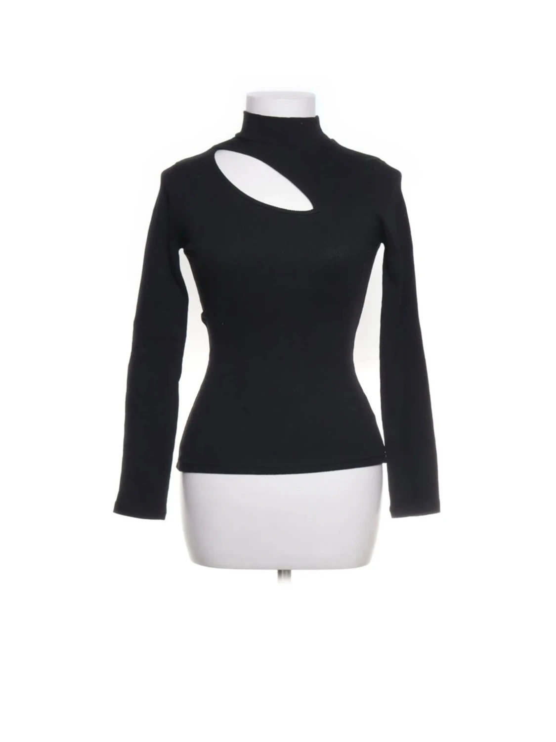 Svart långärmad topp med cut-out